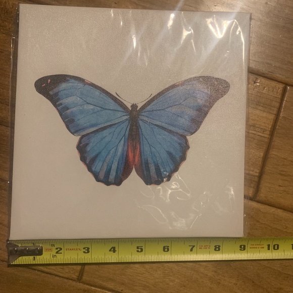 🦋 NWT Butterfly Canvas Painting Print Wall Art Home Decor Accent Nature - Picture 2 of 6